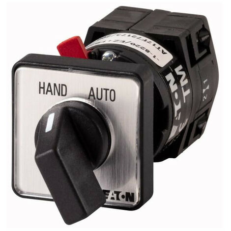 Inverseurs Contacts: 2 10 A plastron: HAND-AUTOMATIK 60 ° à accrochage Montage encastré avec f EATON TM-1-8220/EZ+FS288