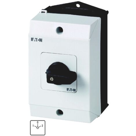Inverseurs Contacts: 2 20 A plastron: 1-0-2 60 ° à accrochage en saillie 000207076 EATON T0-1-8210/I1