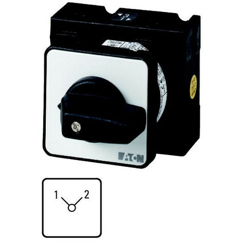 Inverseurs Contacts: 6 32 A plastron: 1-2 90 ° à accrochage encastré 000052346 EATON T3-3-8222/E