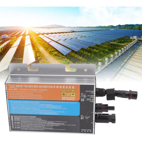 Inversor de microred IP55 PVGS-700W de aluminio para conversión de CC a CA de 18–60 V a 220 V.