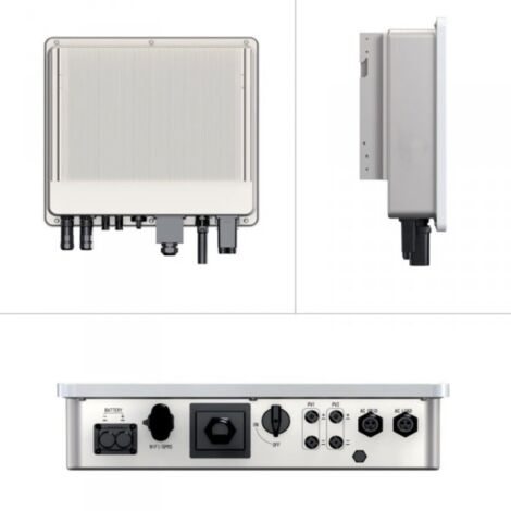Inverter Fotovoltaico Monofase, Ibrido On-Grid/Off-Grid, Certificato CEI 0-21, Garanzia 10 Anni, IP65 (3.6KW)