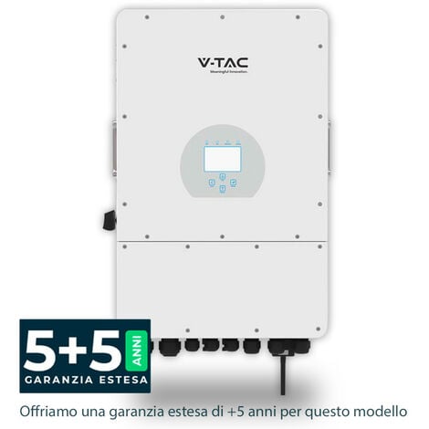 V-TAC / DEYE inverter fotovoltaico ibrido ON-GRID / OFF-GRID trifase 12KW  per impianto pannelli solari - 11543 - SUN-12K-SG04LP3-EU