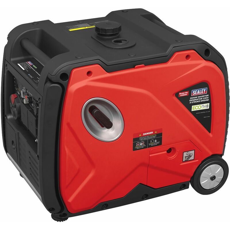 Sealey - 3500W Inverter Generator 230V 4 Stroke Engine G3500I