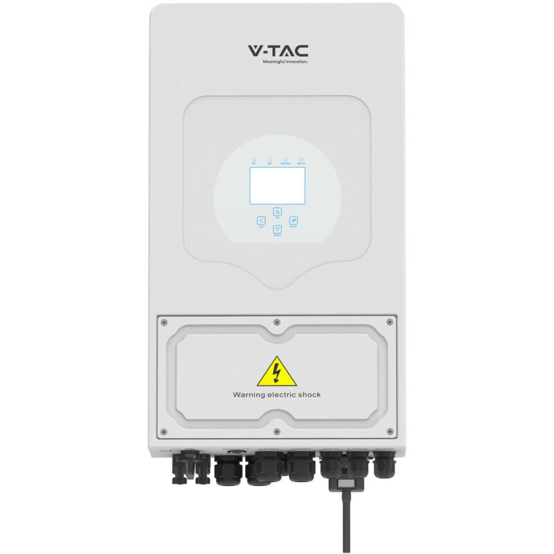 V-tac - Onduleurs solaires - monophasés - hybrides - IP65 - 3,6 kW