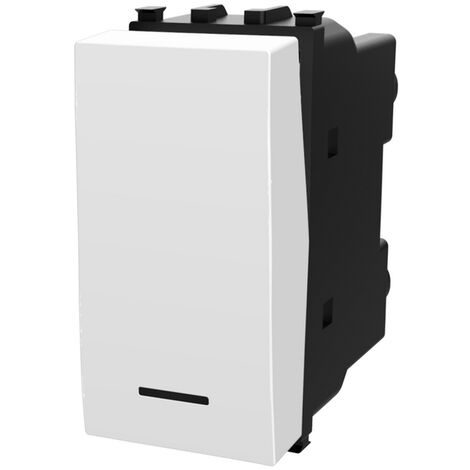 Invertitore 16AX bianco compatibile anche con Vimar Plana