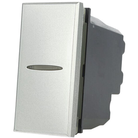 Invertitore Assiale 1P 16A Unipolare Silver Tech Compatibile Bticino Axolute SD20014T