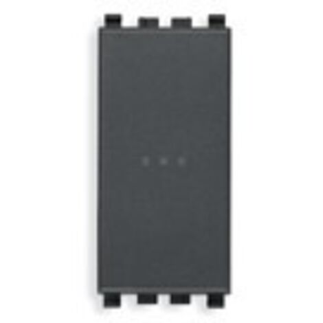 Invertitore illuminabile assiale grigio 1P 16 AX 250V Serie Civili Vimar Eikon 20113