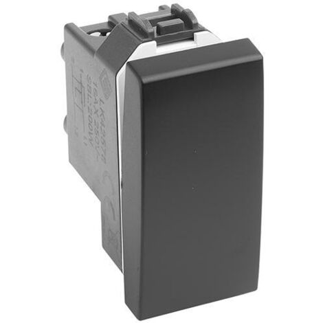 INVERTITORE UNIPOLARE 16AX """DELIGHT""" NERO MAURER - CF. BUSTA.