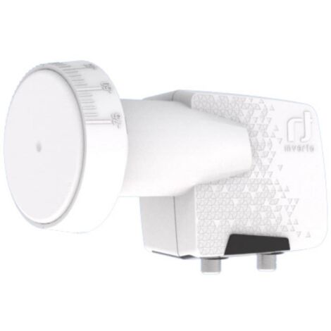 Inverto HOME PRO Tête LNB twin Nombre d'abonnés: 2 Capacité de chargement: 40 mm blanc