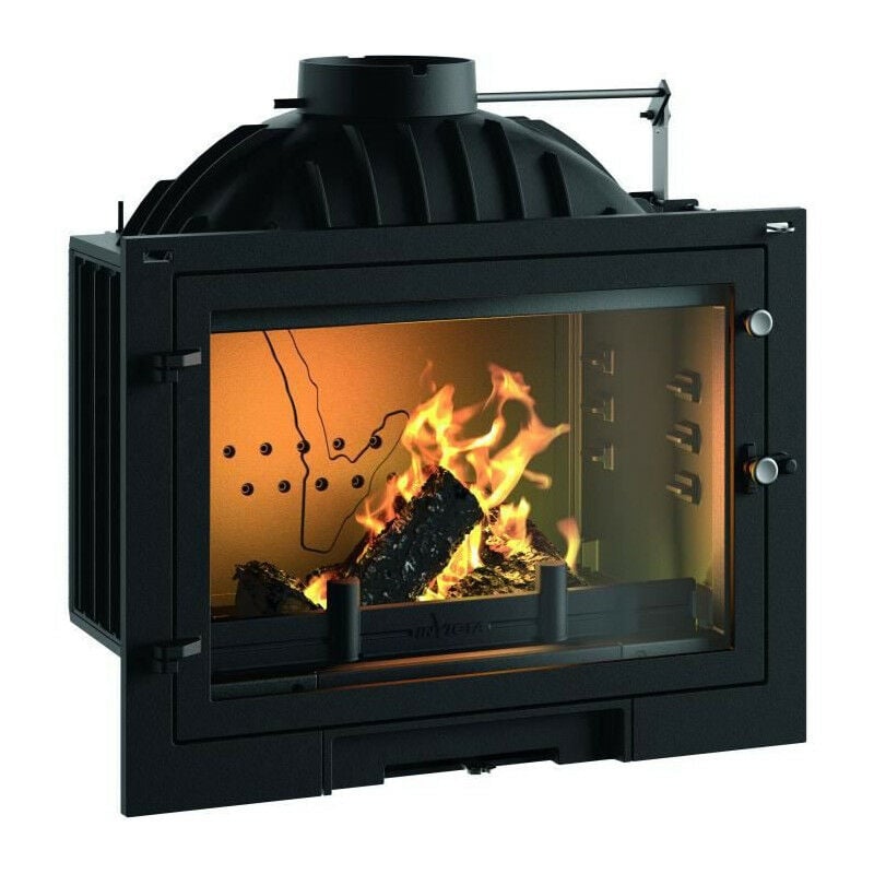 Foyer a bois en fonte - milos 700 avec volet - Invicta