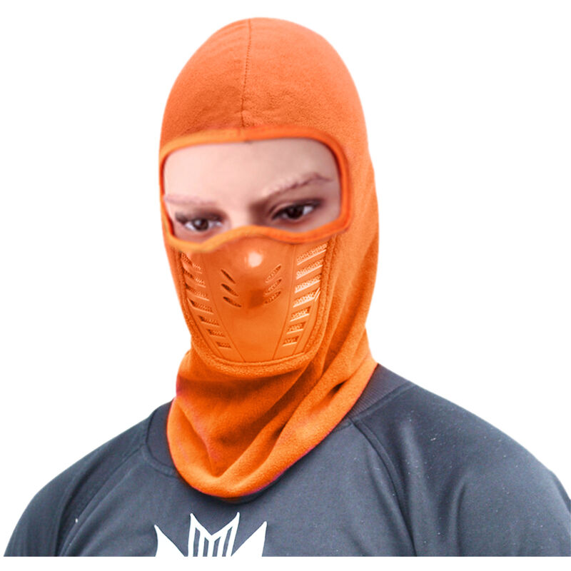 

Invierno calido motocicleta a prueba de viento mascara facial sombrero cuello casco gorros para hombres mujeres sombreros deportivos,naranja