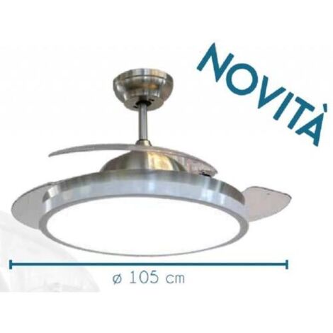 INVISIBILE 105 ventilatore da soffitto con pale a scomparsa