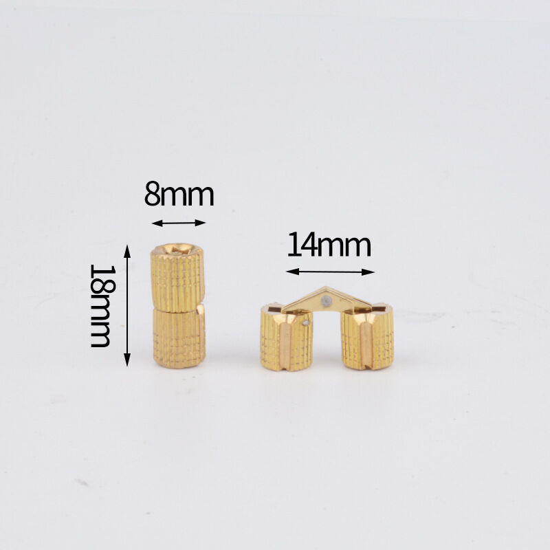 Invisible cylindrical hinge - Diameter: 8 mm