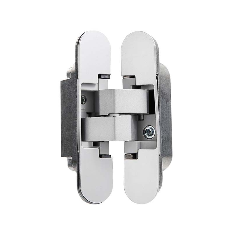 Invisible hinge for doors, Set of 2 invisible hinges for heavy doors, load 40 kg, opening 180º, Zamak