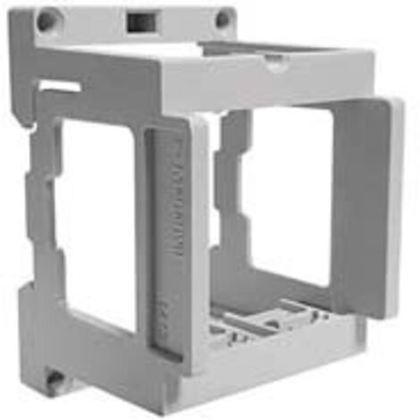 Involucro portafrutti 2 posti per montaggio su binario din ip20 - (1412) 6 pezzi Marlanvil