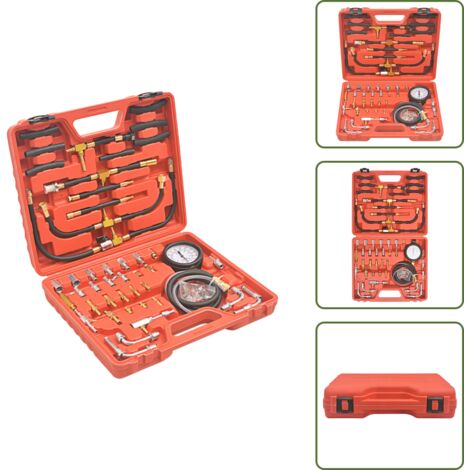 Inyección de combustible - vidaXL Kit de verificación de la presión de inyección de combustible - Medidor de presión
