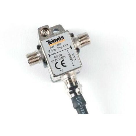 Inyector corriente para antenas Dinova 24V 1A Gris