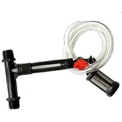 Inyector de fertilizante venturi regulable con caudalimetro 50Ø  Rosca macho 1 1/2''  Para uso en tuberias de 50mm