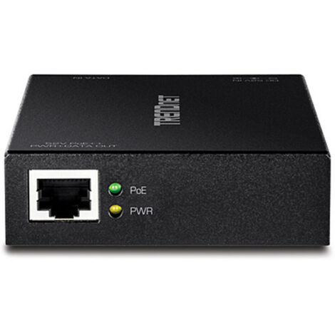 Inyector PoE TRENDnet TPE-117GI/ 802.3af/at/u/ab 2 RJ45 Hembra