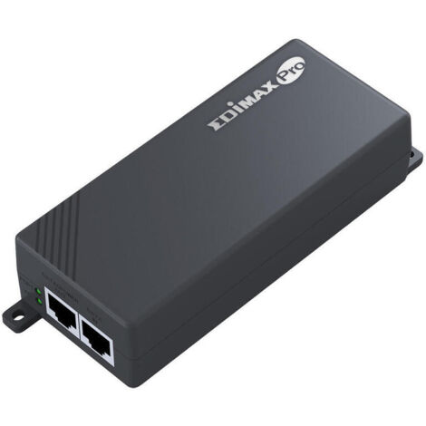 Inyector y fuente de alimentación Edimax para dispositivos PoE en red Ethernet GP-101IT