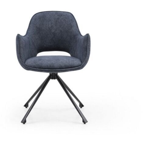 Ioannis Pyramid Style Dining Chair (Pack of 2) - L58 x W61.5 x H81.5 cm - Blue