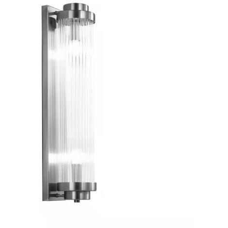 Ionic - aplique de cristal - columna cromada 60cm