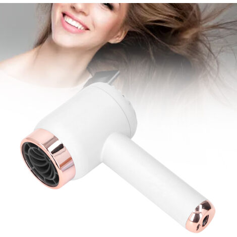 [Ionic Hair Dryer] + [modèle portable] + [double usage] Séchoir Ionique Portable Charge et Plug-in, 1500mAh, ABS, 501g, pour Maison et Voyage