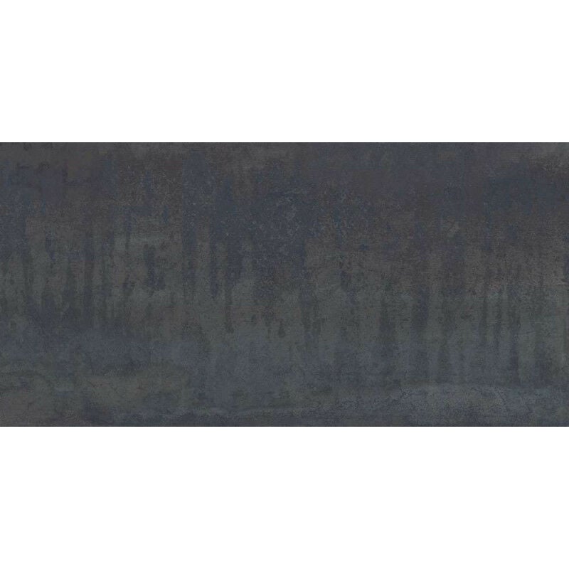 Carrelage sol / mur effet métal anthracite 45x90 cm ionic STEEL(vendu par boite de 1.22m2)
