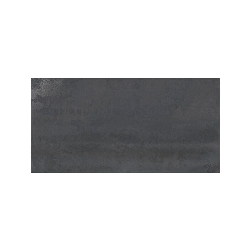 Carrelage sol / mur effet métal anthracite 60x120 cm ionic steel (vendu par boite de 1.44m2)