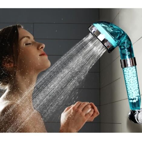 Ionique Filtre de salle de bains Pommeau Douche Spa Multifonction Tourmaline Germanium pluie tenue Pomme de douche haute pression Fi