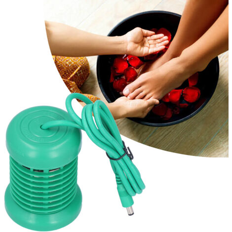 Ionisierender Fußbad-Aufsatz – Hydrotherapie – Abnehmbares Detox-Gitter – Edelstahl – Herba – Grün – Einzelset