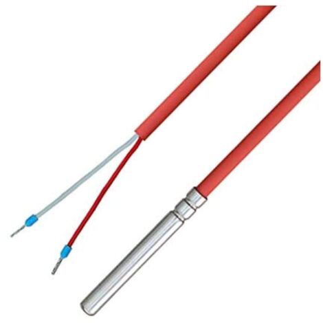iOVEO 036HS05203 - NTC 10KOHM - Sonda di temperatura con cavo in silicone fino a 200°C, NTC 10K, 3 metri