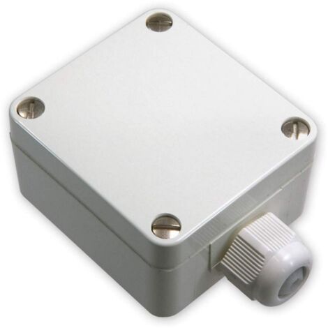 iOVEO 206AF02201 - Misuratore di temperatura esterna, sensore esterno, 0-10 V o 4-20 mA, sensore in eccesso, Tubo di protezione, sensore PT1000