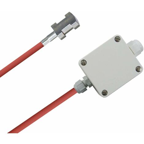 iOVEO 211AL02205 - Misuratore della temperatura di posa del tubo, sensore PT1000 di contatto, uscita 0-10 V o 4-20 mA, 5 metri