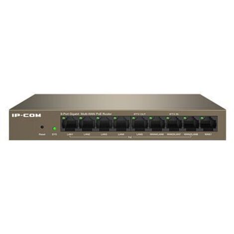 Ip-com 9 port cloud managed poe router / ap controller max 4 wan - M20-8G-POE