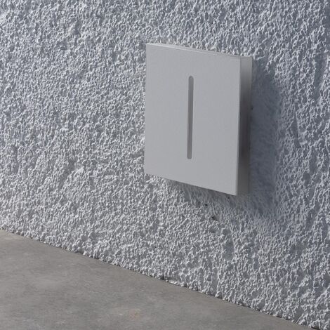 IP44 LED Treppenbeleuchtung 230V Treppenlicht eckig weiß - Unterteil Lichtfarbe: Warmweiß 3000K 1,5W - Lichtaustritt: Fokus