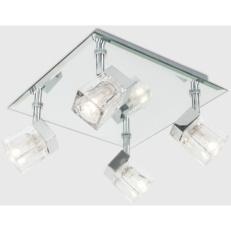 Square Bathroom Ceiling Lights / Astro Mashiko 300 Square Led Flush