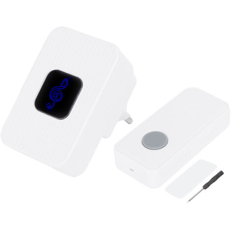 IP55 Wasserdichte, kabellose Türklingel für Haus, Garten, Villa, Betrieb mit 110-260 V Wechselstrom (EU)