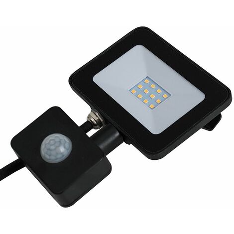 main image of "IP65 LED Outdoor Security Floodlight With PIR Motion Sensor - Neutral White - 10W"