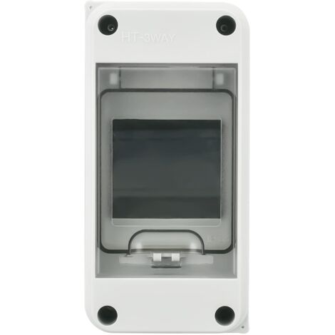 IP65 Outdoor Waterproof Control Box 3 Modules ABS Plastic Surface Electrical Waterproof Control Box Outdoor Switch Cabinet Modular Junction Box (3 Way)