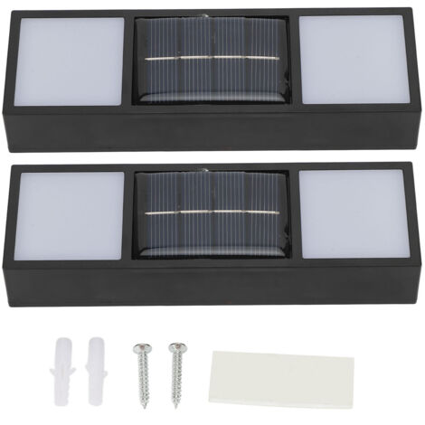 IP65 Solar-Außenleuchten, warmes Licht für Einfahrt, Garten und Terrasse - 2 Stück