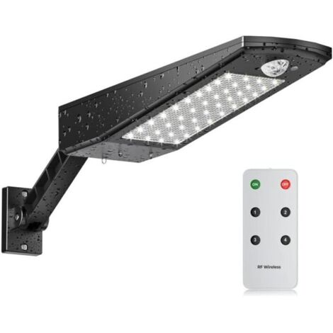 IP65 wasserdichter Solar-Fluter für den Außenbereich mit 48 LEDs, verstellbarer Halterung und Fernbedienung, Solar-Gartenleuchte mit Bewegungsmelder