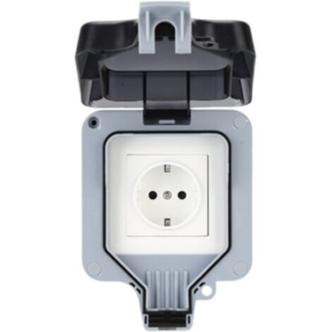 IP66 Boîtier enfichable à une rangée pour l'extérieur, résistant aux éclaboussures, étanche à la pluie, prise murale , port USB