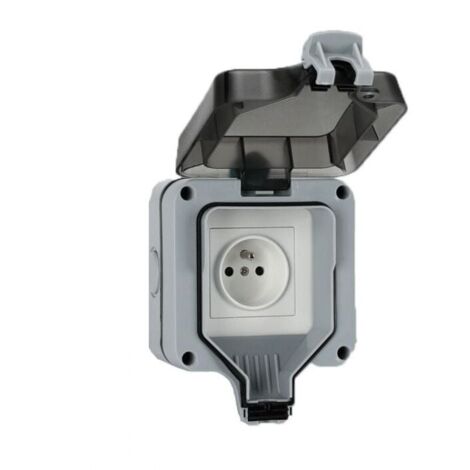 IP66 waterproof single row outdoor socket with splash-proof and rainproof single hole socket YMYNY