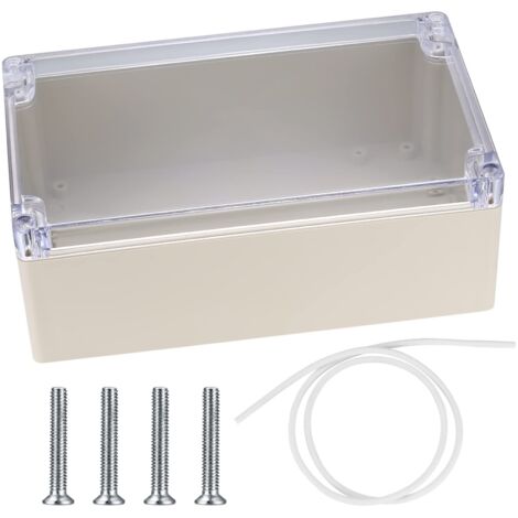 IP67 Outdoor Electrical Junction Box, Waterproof Junction Box, Transparent Cover Plastic Project Electrical Distribution Box