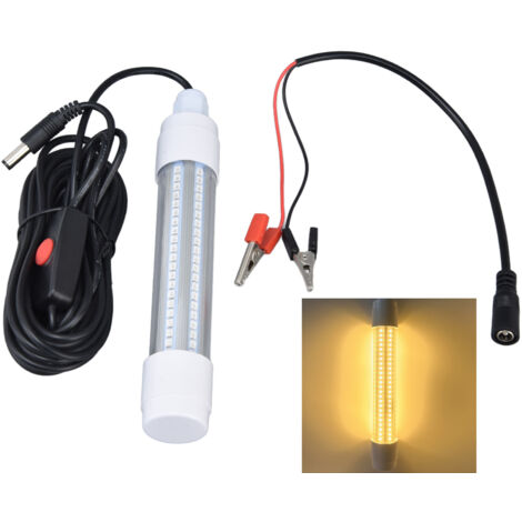 IP68 LED-Unterwasser-Angellampe mit 126 LEDs, 1000 lm, 13 W, AC12-36 V für nächtliches Angeln und Fangen