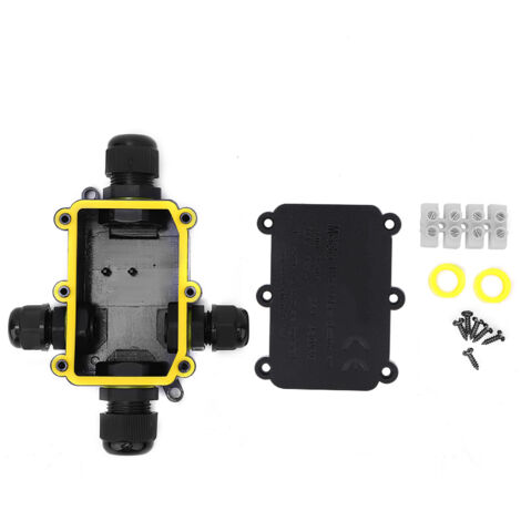 IP68 wasserdichte Anschlussdose für 5 m Unterwasserkabel, 450 V AC 24 A, UL94V-2 Kunststoff
