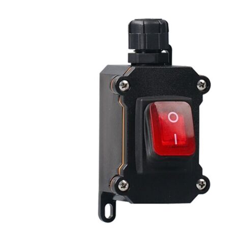 IP68 waterproof rocker switch for boats, 12-24V 16A, with LED indicator, on/off button