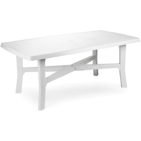 IPAE mesa resina blanca 180x100 cm. , Mesas resina blanca. - Medida:180x100x72 cm.- Color blanco.- Ideal para jardin, playa, terraza, patio, balcon, etc.