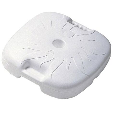 IPAE Progarden Sonnenschirmbasis weiß 44x44x12 cm stabil